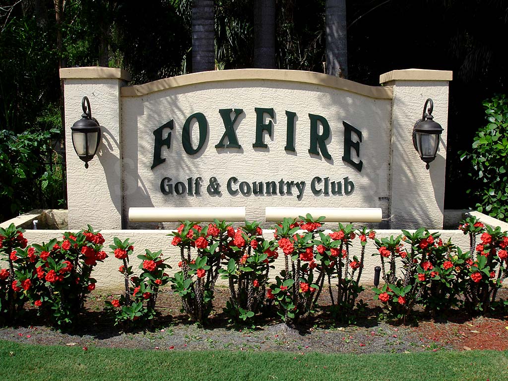 Single Family Homes Foxfire Signage